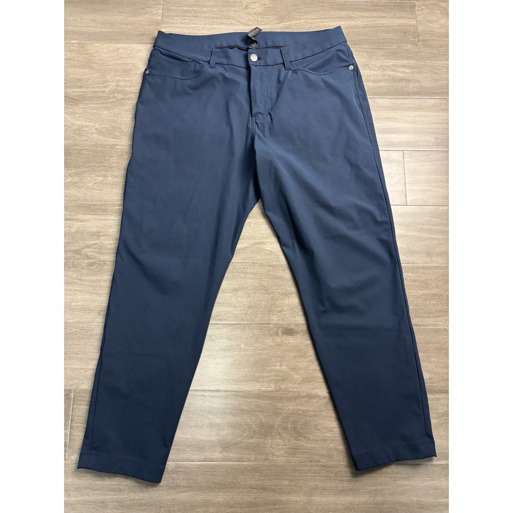 Lululemon ABC Classic Fit Warpstreme Mens Pants 34x27 Performance Blue